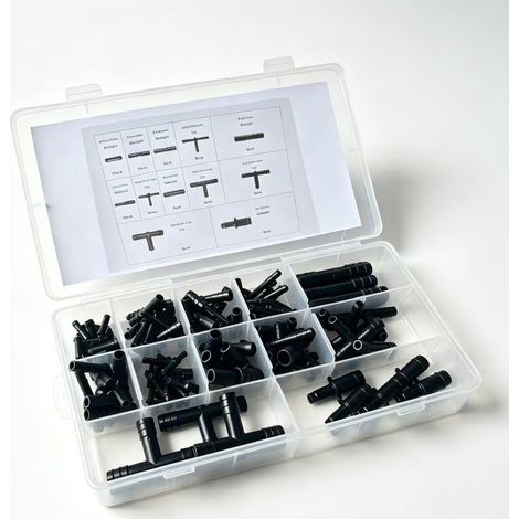GDHZS-  Gaines Thermorétractables Noires 120 Pièces, 12 Tailles Manchon Thermoretractable Étanche,Électrique, Protection Câble et Fil Électrique，noir (1/5)