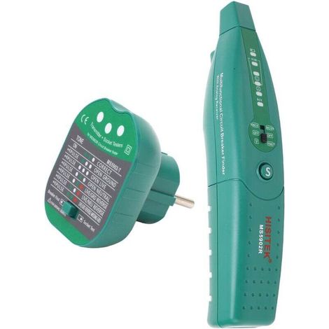 Testeur de prise avec lampe de poche, détecteur de fusible de disjoncteur, testeur de prise d'avertissement de batterie faible, pour la reconstruction du réseau électrique et (MS5902TD EU PLUG