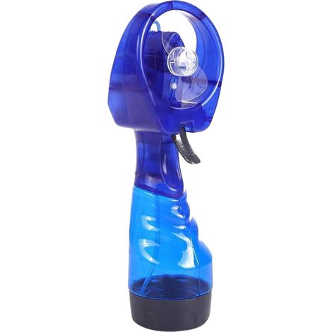 Ventilateur portable avec brumisation, dispositif de refroidissement de camping, de réservoir d'eau de 27 x 10 cm-bleu (1/5)