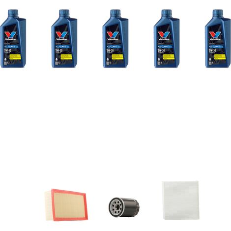 Kit tagliando 3 FILTRI e 5L OLIO compatibile con Audi A4 (B6,B7) 2.0 FSI 110kw dal 2002 al 2005 (1/5)