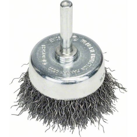 Bosch Accessories Spazzola a tazza - filo ondulato - 50 mm, 0,3 mm Ø gambo 6 mm 2608622006 1 pz.