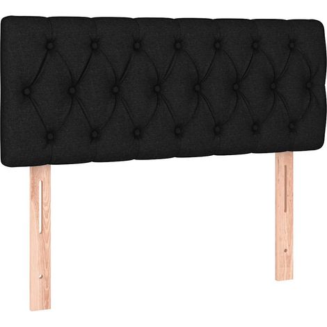Maison Exclusive - Testiera Nera 90 x 7 x 78/88 cm in Tessuto (1/5)