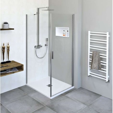 Polysan Zoom Line - Box doccia 80x100 cm, variante S/D, Antidrop, vetro trasparente/cromo ZL1280ZL3210 (1/5)
