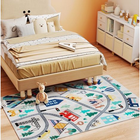 Tapis à motif d'autoroute 160 x 120 cm antidérapant, multicolore HAVRYA (1/5)