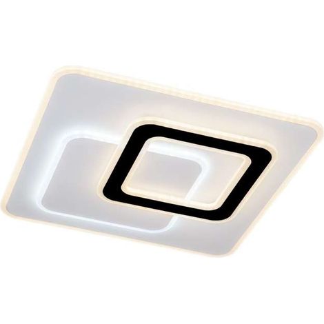 Plafón led modelo Loria acabado blanco, 6cm(alto) 46cm(ancho) 46cm(fondo) . (1/4)