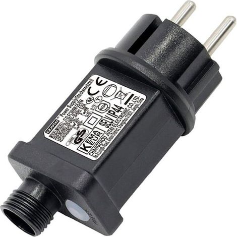 Transformateur Guirlande 31V 6W IP44, Contrôleur 8 Modes Minuterie, Alimentation Déco Noël Extérieur, Adaptateur Étanche Lumineux (1/5)