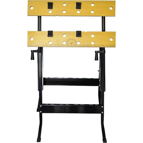 vidaXL Banco de Taller Plegable Carga 80 Kg Mesa de Sujeción Mesa de Trabajo (1/2)