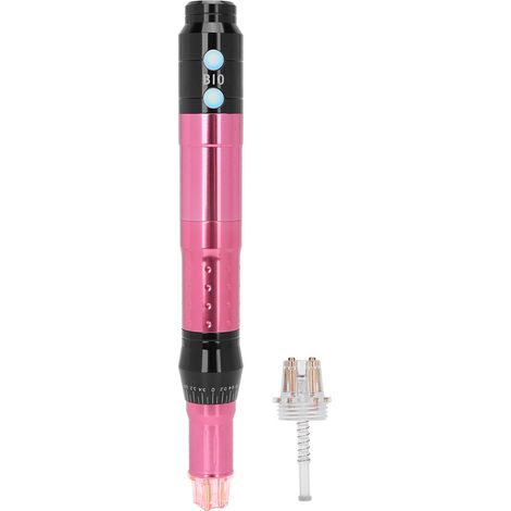 Appareil de beauté de régénération cutanée électrique à micro-aiguilles (rose) (1/5)