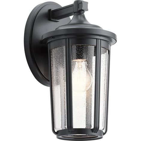 Elstead Kichler Fairfield Lanterne murale d'extérieur noire, IP44 (1/4)