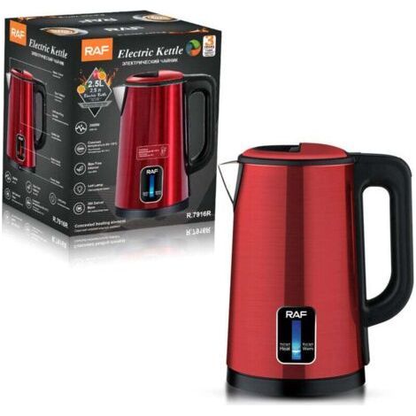 Stainless Steel Electric Kettle 2 5 Liters Automatic Shutoff Large Capacity 2000W (1/4)