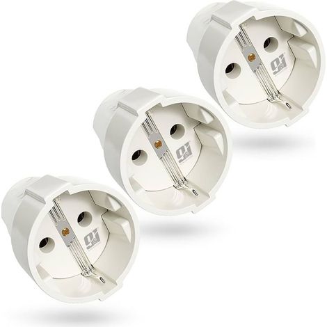 ORION91 PACK DE 6 BASES SCHUKO 16A PROTECCIÓN BLANCO NINE&ONE BL.6