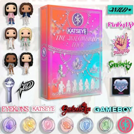 LYERCW - Calendrier de l'Avent 2026 des groupes K-pop, boîte surprise en acrylique avec 24 compartiments (1/5)