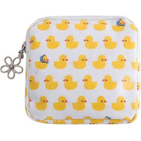 Sac à serviettes hygiéniques 2 pièces (canard + fleur) (1/2)