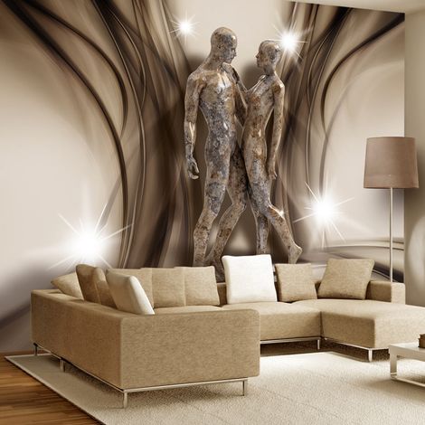Fotomurale adesivo - In marble embrace - 98x70 (1/4)