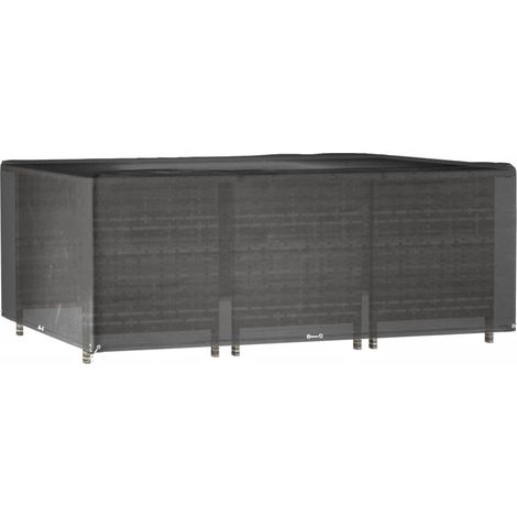 vidaXL Lounge-Abdeckung für Gartenmöbel 16 Ösen 278x204x105cm rechteckig