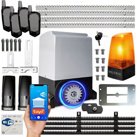 Schiebetorantrieb-Set – 1500 kg – 4 Fernbedienungen – LED-Beleuchtung – WLAN (1/5)