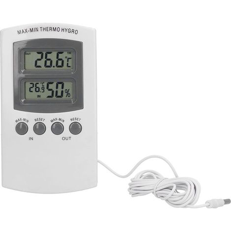 Hygromètre Thermomètre D'intérieur Thermomètre LCD et Jauge d'humidité Thermomètre D'intérieur pour Maison,Bureau,Crèche (1/5)