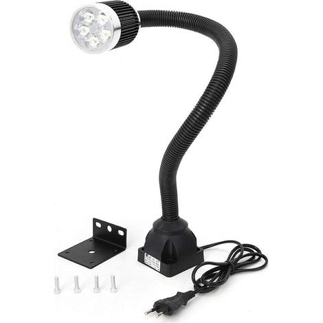 5 W 220V CNC machine lampe à base fixe led lampe de travail cygne flexible bras de lumière