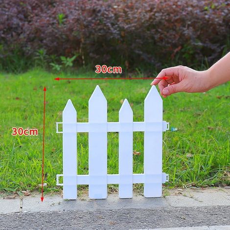 Bordure De Jardin - Borda Plastique Pour Massif Et Pelouse - 30,5 X 30 X 1,2 Cm - Blanc - 2 Pièces (1/5)