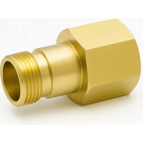 Adattatore EasyLock GZ M22x1,5 – Sostitutivo Compatibile con Idropulitrici Kärcher HD, HDS, ProHD Ottone, 300 Bar, 155°C