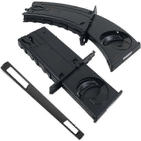 Ensemble de porte-gobelets gauche et droit avec panneau de garniture noir pour E90 E91 E92 E93 2005-2012 51459173469 514 (1/5)