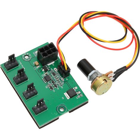 4-Pin-Lüfteradapter (2-Pin, 3-Pin, 4-Pin, 6-Pin, 12 V) – Plug-and-Play-Netzteil – PC-Gehäuselüfter-Hub (1/5)