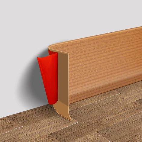 Plinthe Murale Autocollante Vinyle – Moulure Flexible 10x3 m, Effet Bois Noyer Noir, Design Peel & Stick (1/5)