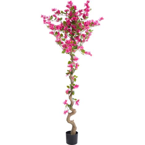 Artificial Potted Plant Pink and Black Plastic Bougainvillea 180 cm Decorative Indoor Accessory BOUGAINILLEA TREE (1/5)