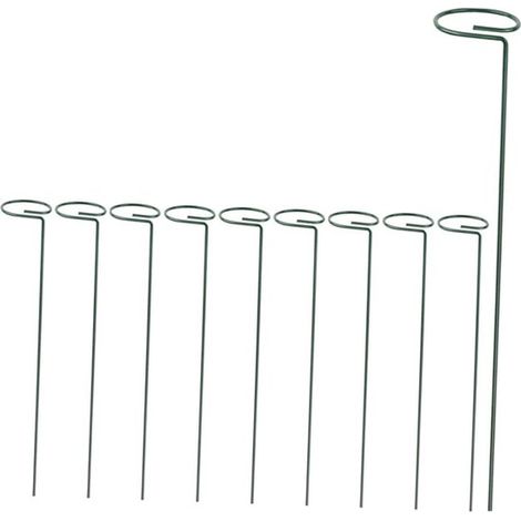 Rankgitter Gartenpflanzenstütze Stabile Eisenkonstruktion 30 cm hoch Grün (1/5)