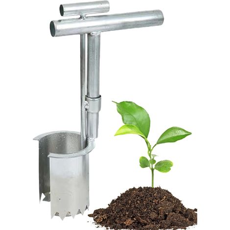 Transplanteur de se-mis,Outils à Main de Jardin en Service Lourd, Outil de Plantation de grai-nes et Ampoule Facile pour Les légumes (1/5)