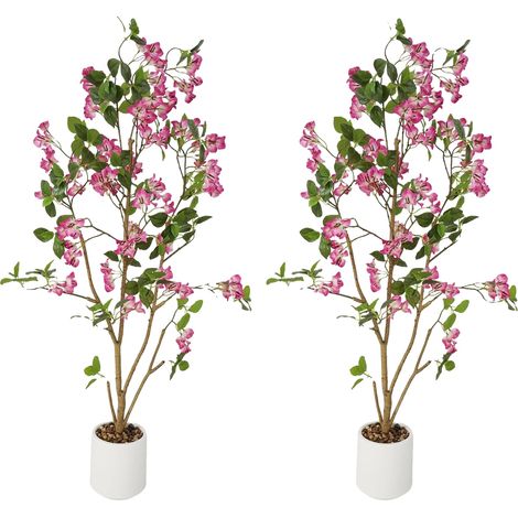 Bougainvillea artificiale, design realistico, decorazione d'interni, viola chiaro (1/2)