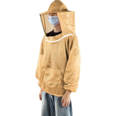 Outils d'apiculture, veste de protection professionnelle pour apiculteur, combinaison et voile d'apiculteur, blouse orange. (1/5)