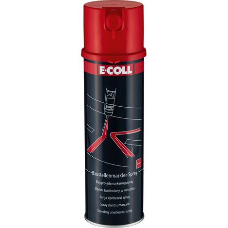 Baustellenmarkierspray 500ml rot E-COLL EE (1/4)