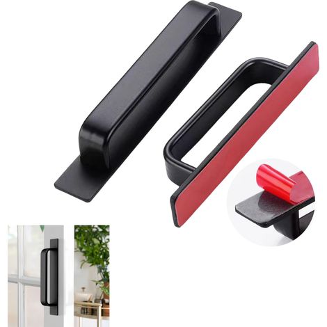 2 Pcs Poignee Meuble Cuisine Armoire Porte Poignées Pas de perçage Aluminium pour Tiroir Meuble Cuisine Cuisine Home Decorating