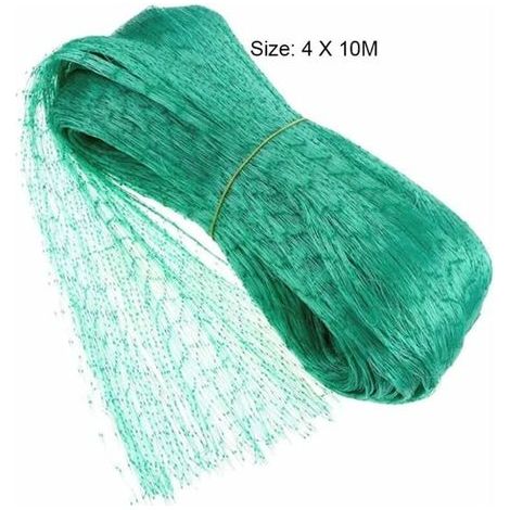 1 Vogelschutznetz, 4 x 10 m, UV-beständiges Nylon, zum Schutz von Pflanzen, Blumen, Gemüse und Gärten (1/5)
