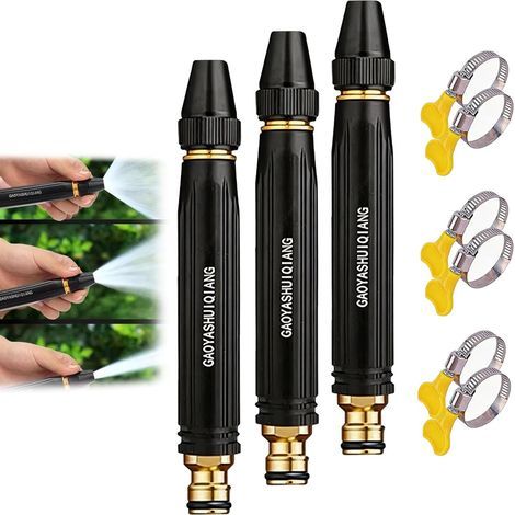 Hochdruck-Bewässerungsdüse für Gartenschläuche. Robuster, verstellbarer Handsprühaufsatz. Hochdruckdüse für Gartenschläuche. Gartenspritze. Sprühdüse.