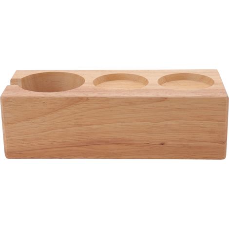 Support de filtre à café en hêtre, écologique, pour bar à café, maison ou café. Couleur bois. (1/5)