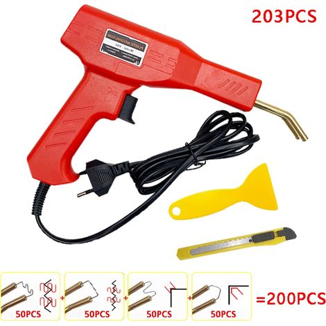 Pistolet de soudage pour réparation de pare-chocs de voiture, kit de réparation de pare-chocs, machine à souder en plastique, flambant neuf (1/5)