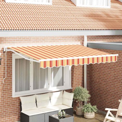 Toldo Retráctil Rayas Multicolor 250x200 cm tela