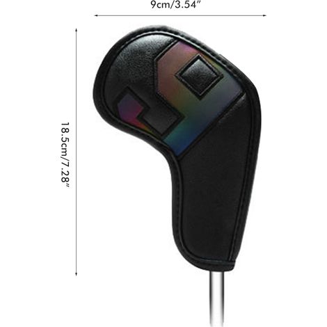 Lot de 10 couvre-clubs en cuir PU imperméable avec numéro. (1/4)