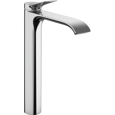 Hansgrohe – Mitigeur de lavabo surélevé 250 75042000 – Bec cascade en chrome – Hauteur 251 mm – Débit 5 l/min – Cartouche céramique