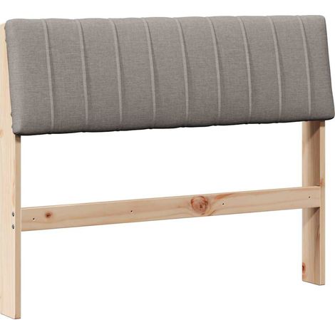 Maison Exclusive - Cabecero tapizado Taupé 100 cm Madera de pino