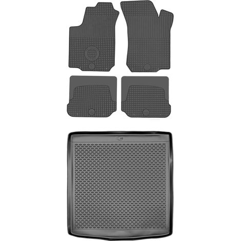 SET di tappetini in gomma per auto e tappetino per bagagliaio per Skoda Octavia I Liftback dal 1996 al 2010 (1/5)