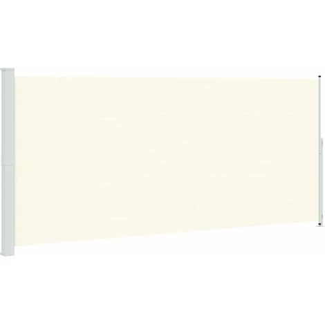 Patio Retractable Side Awning 220x500 cm Cream vidaXL