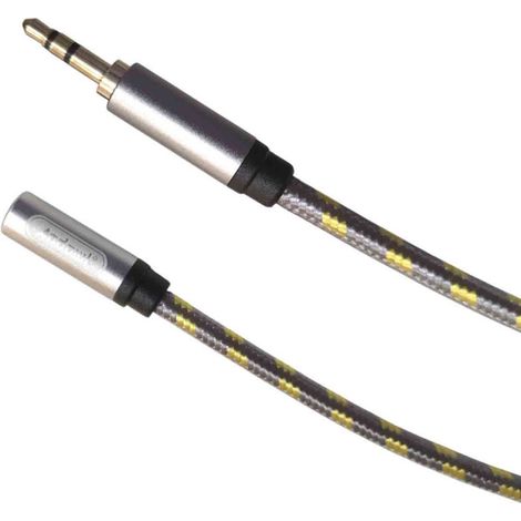 TRADE SHOP - Cavo Audio Prolunga Mini Jack Stereo Da Aux 3,5mm Femmina A Aux 3,5mm Maschio 2mt Q-hd624 -