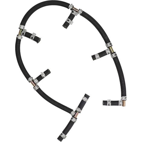 Ölrücklaufleitung für Einspritzdüsen mit 3-Wege-T-Stück aus Stahl und Ladeluftkühler für CAT E320C (1/5)
