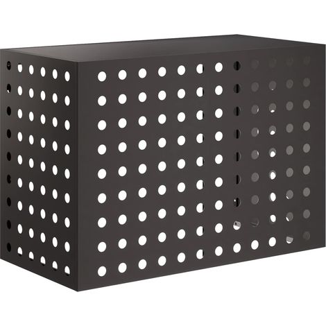 Air Conditioner Cover Black 100 x 50 x 70 cm Steel vidaXL