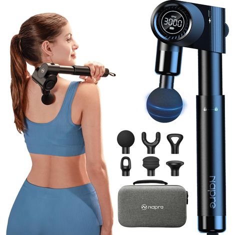 Pistolet Massage Pliant: Manche Extensible (1/5)