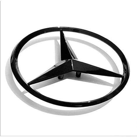 Emblème d'étoile pour coffre – Noir brillant – Badge de hayon – (W167) Classe GLS – Mercedes-Benz (1/5)