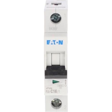 Interruttore automatico 1P C 16A 6kA AC PL6-C16/1 286533